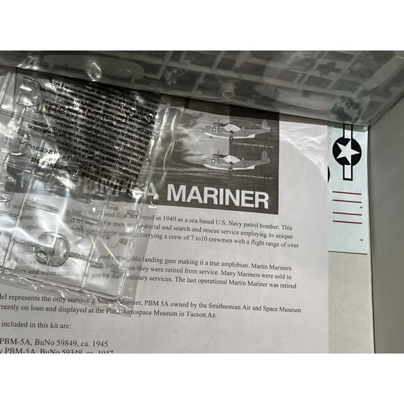 Minicraft 1:72 Scale 11669 Lockheed PBM-5A Mariner Premium Aircraft Model Kit - Picture 10 of 11
